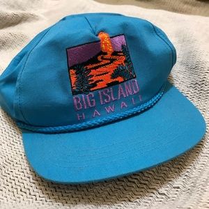❤️VINTAGE Big Island Hawaii Flat Brim Hat